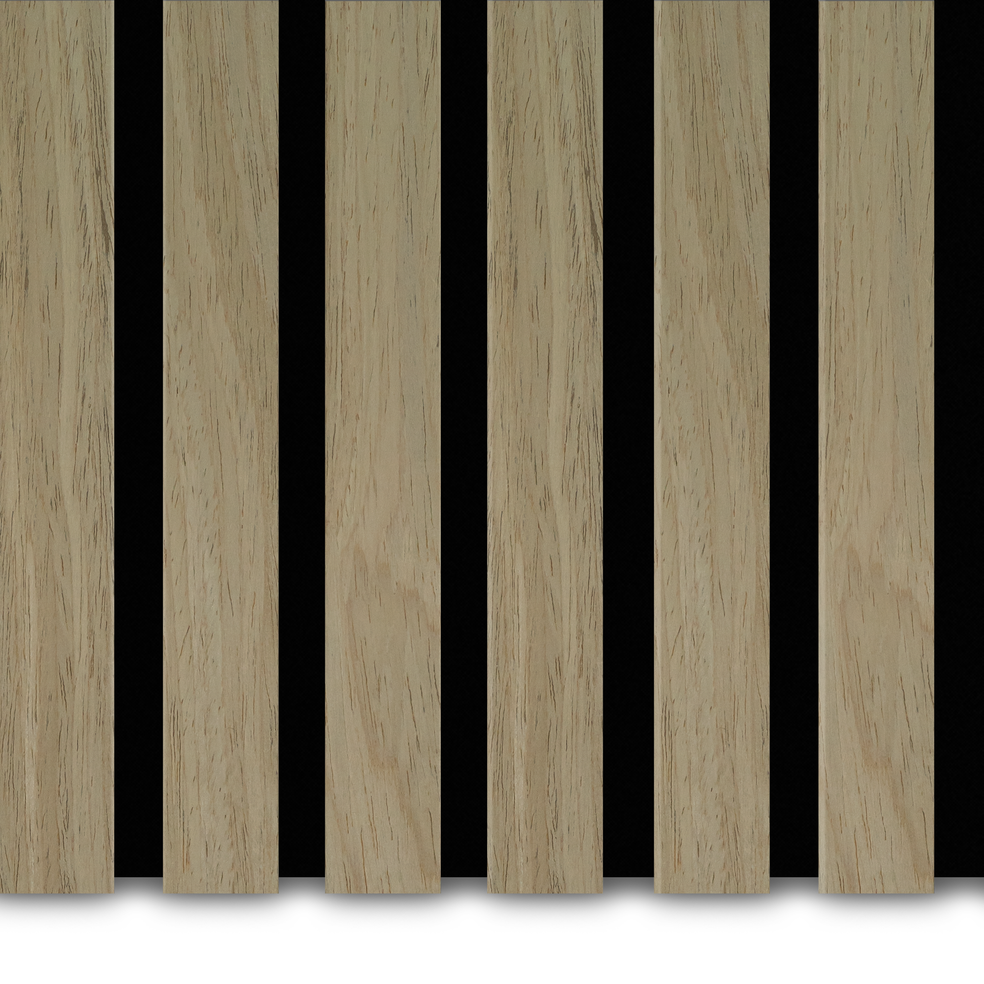 Akoestische wandpanelen Livilo Akupanel Eiken Naturel 270x60 cm Lattenwand