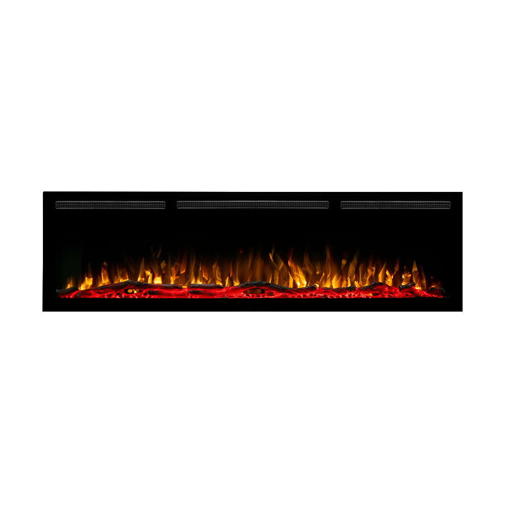 Elektrische sfeerhaard cinewall FRAME PRO 65″ inch – 165 cm red-yellow