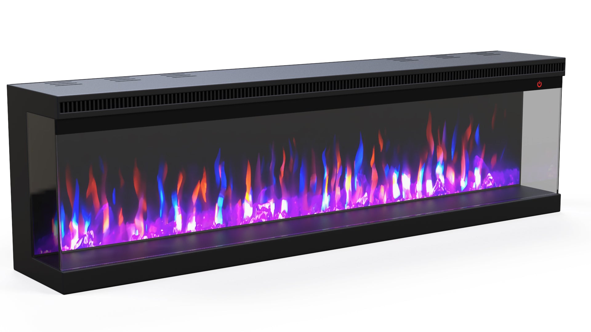 Elektrische sfeerhaard 3-zijdig NERO 36″ inch – 91cm