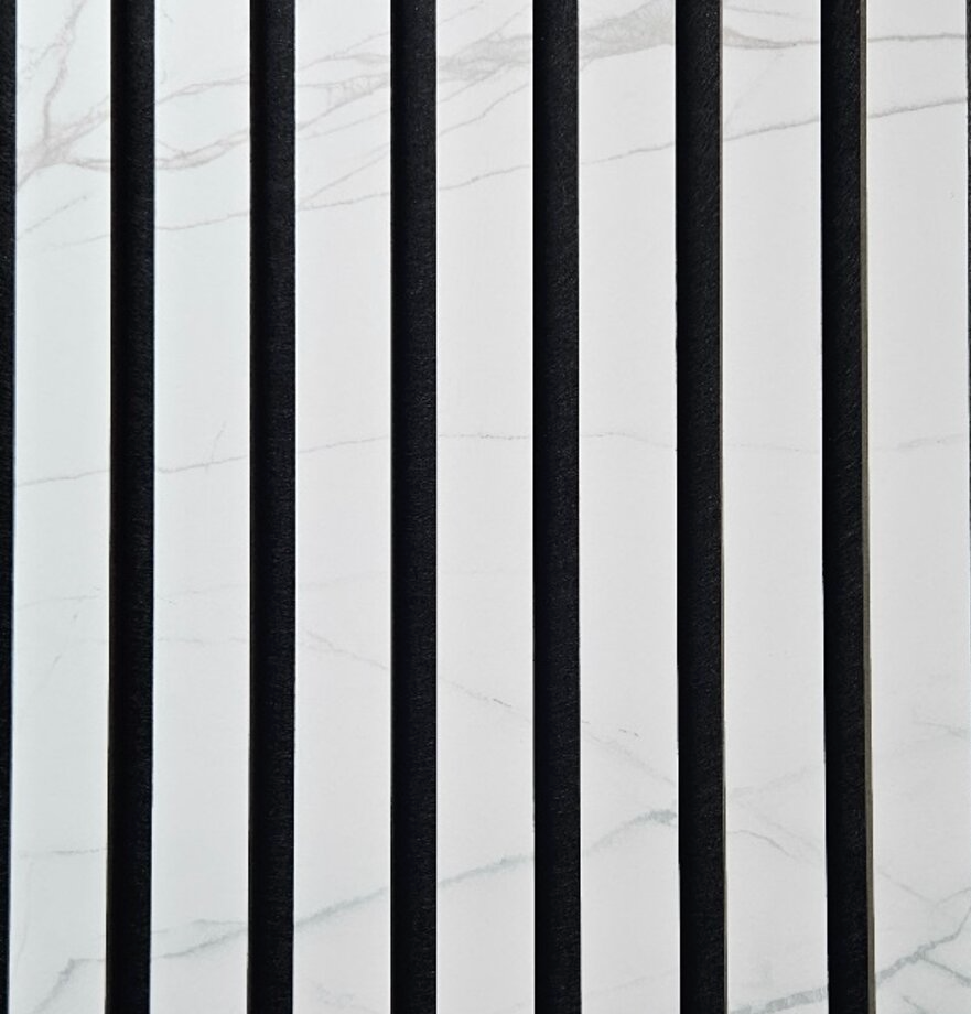 MARBLE SNOW WHITE akoestische wand panelen