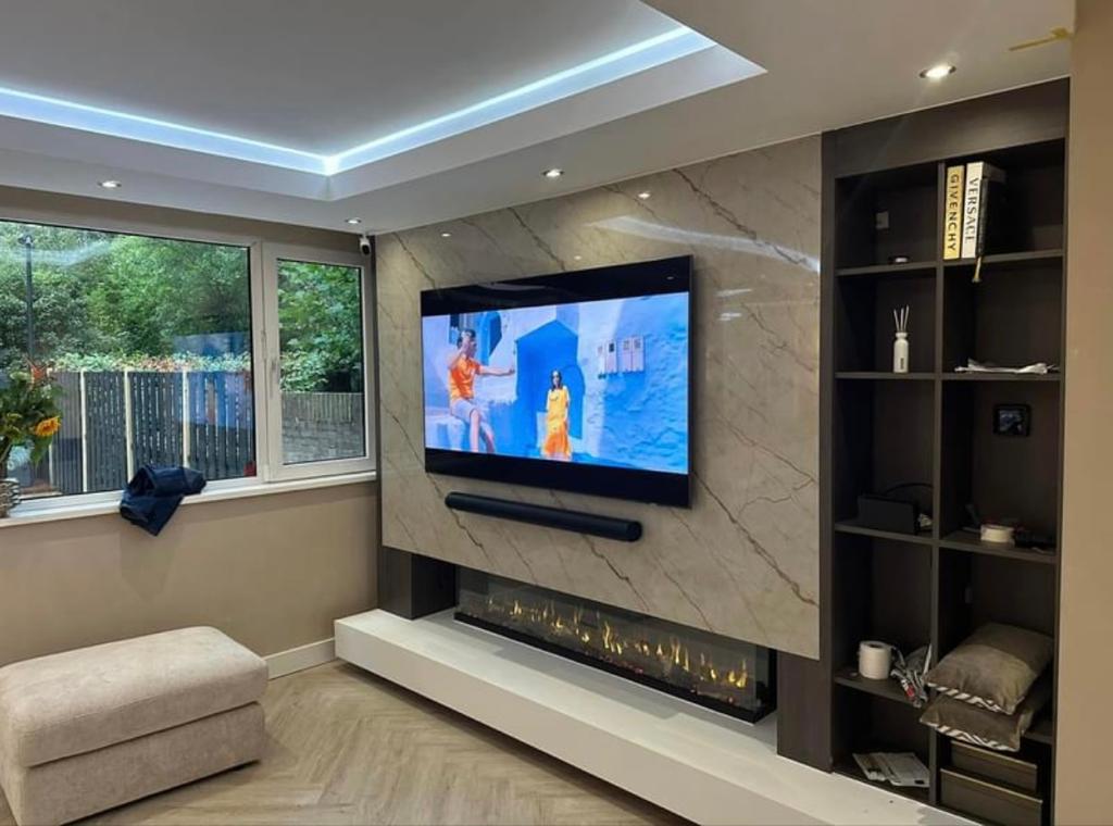 Marmer Plaat Hoogglans Bolzano Beige – Waterbestendig Wandpaneel – 120x270x0,3cm