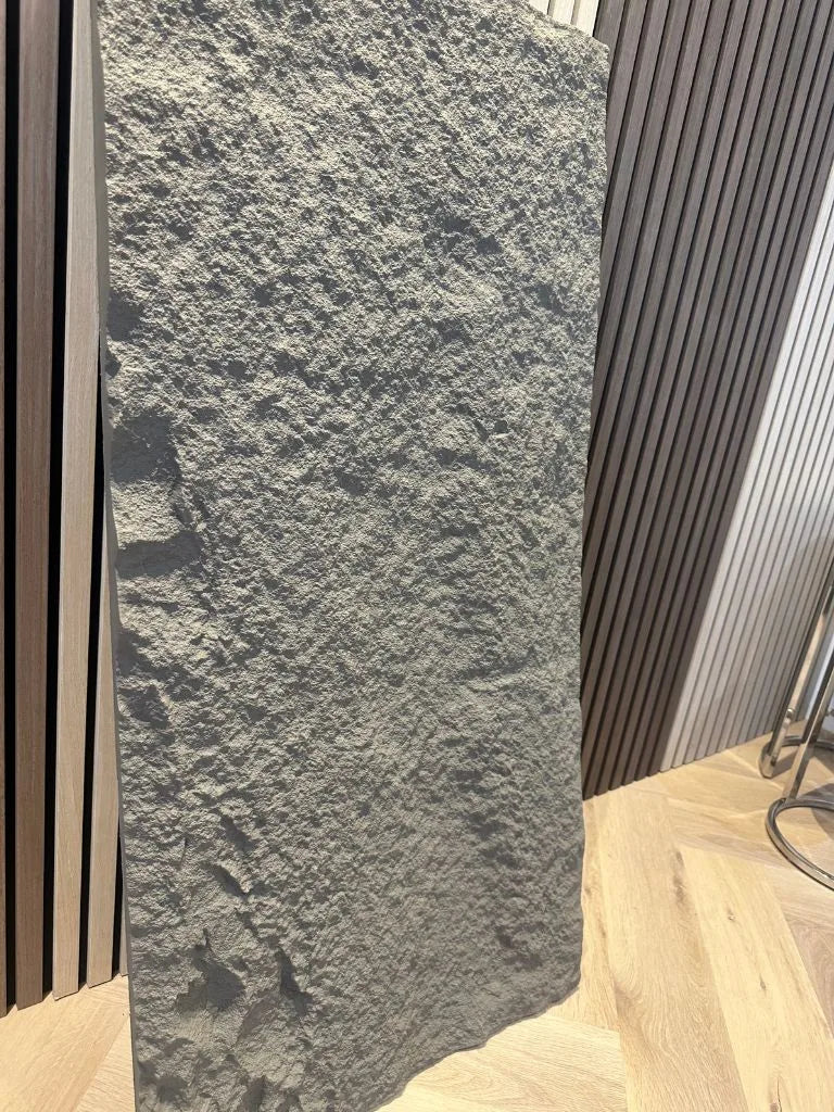 STEEN WANDPANEEL LICHT GRIJS 120 CM X 60 CM