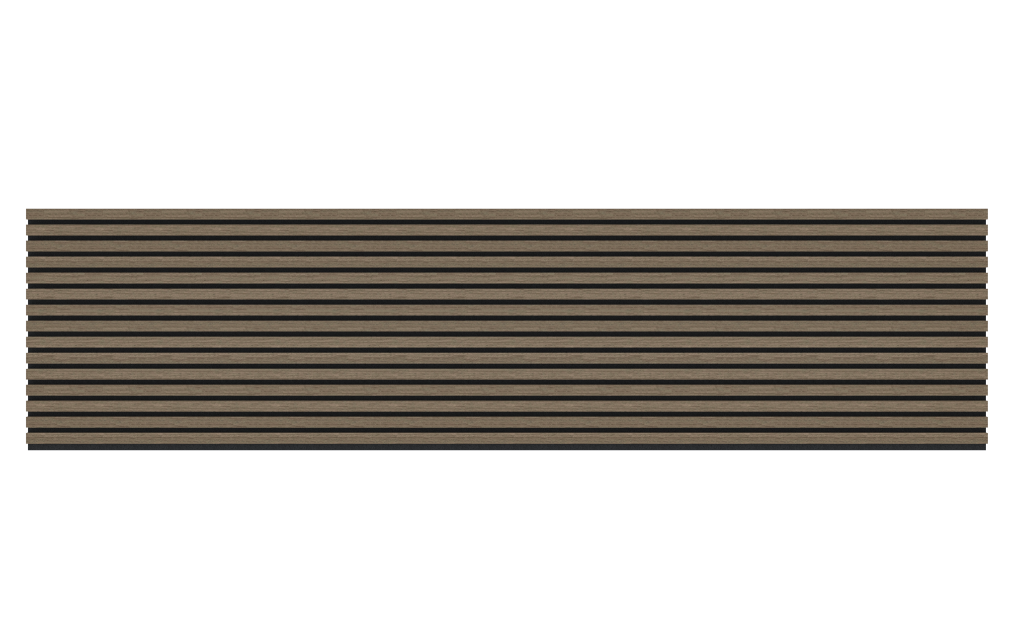 Akupanel - Eiken Walnoot - 270 x 60 cm - Lattenwand - Akoestische wandpanelen