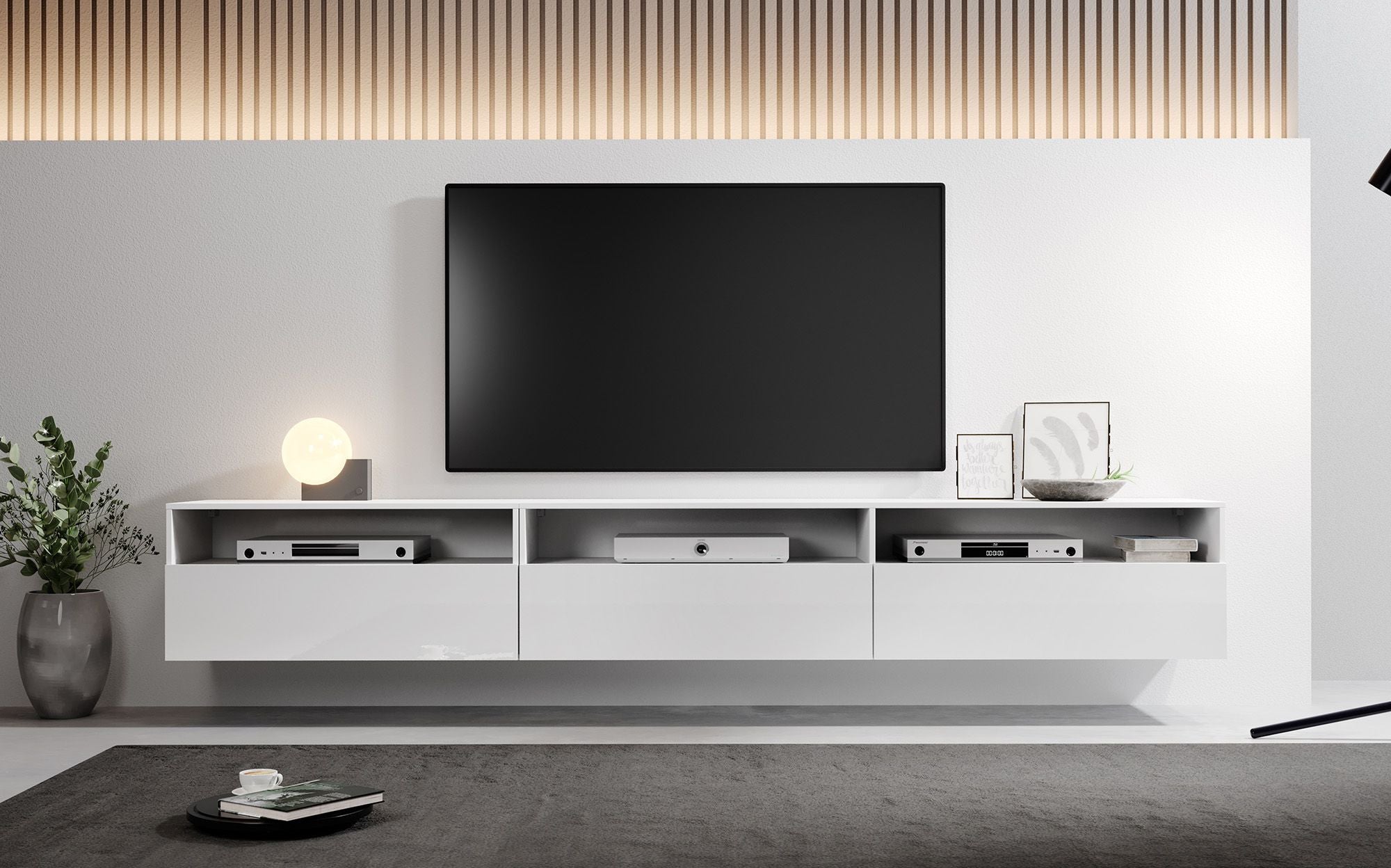 TV-Meubel SAXO - Wit - 270 cm