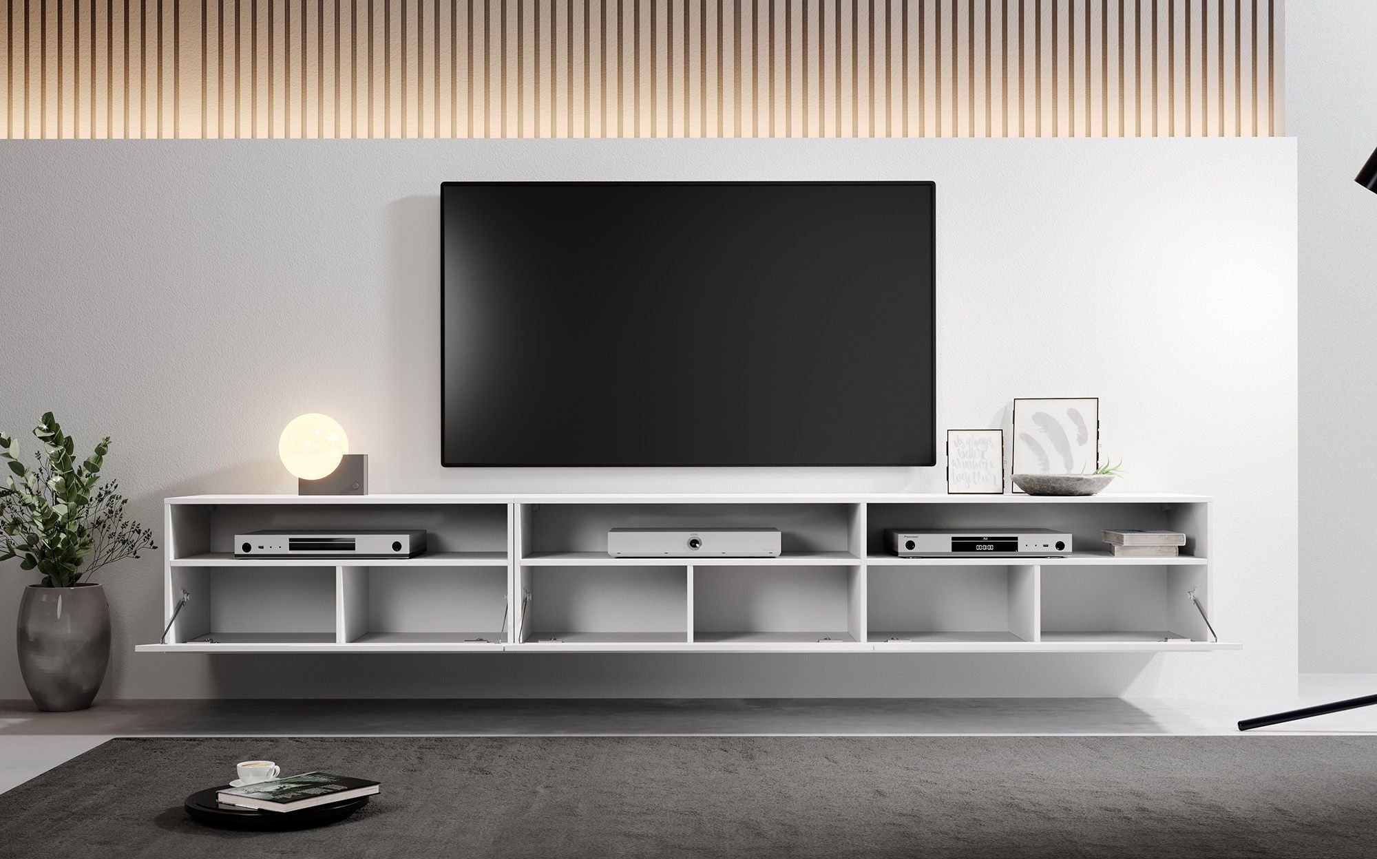 TV-Meubel SAXO - Wit - 270 cm