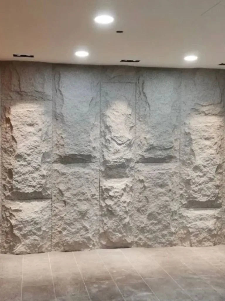 STEEN WANDPANEEL WIT 120CM X 60CM