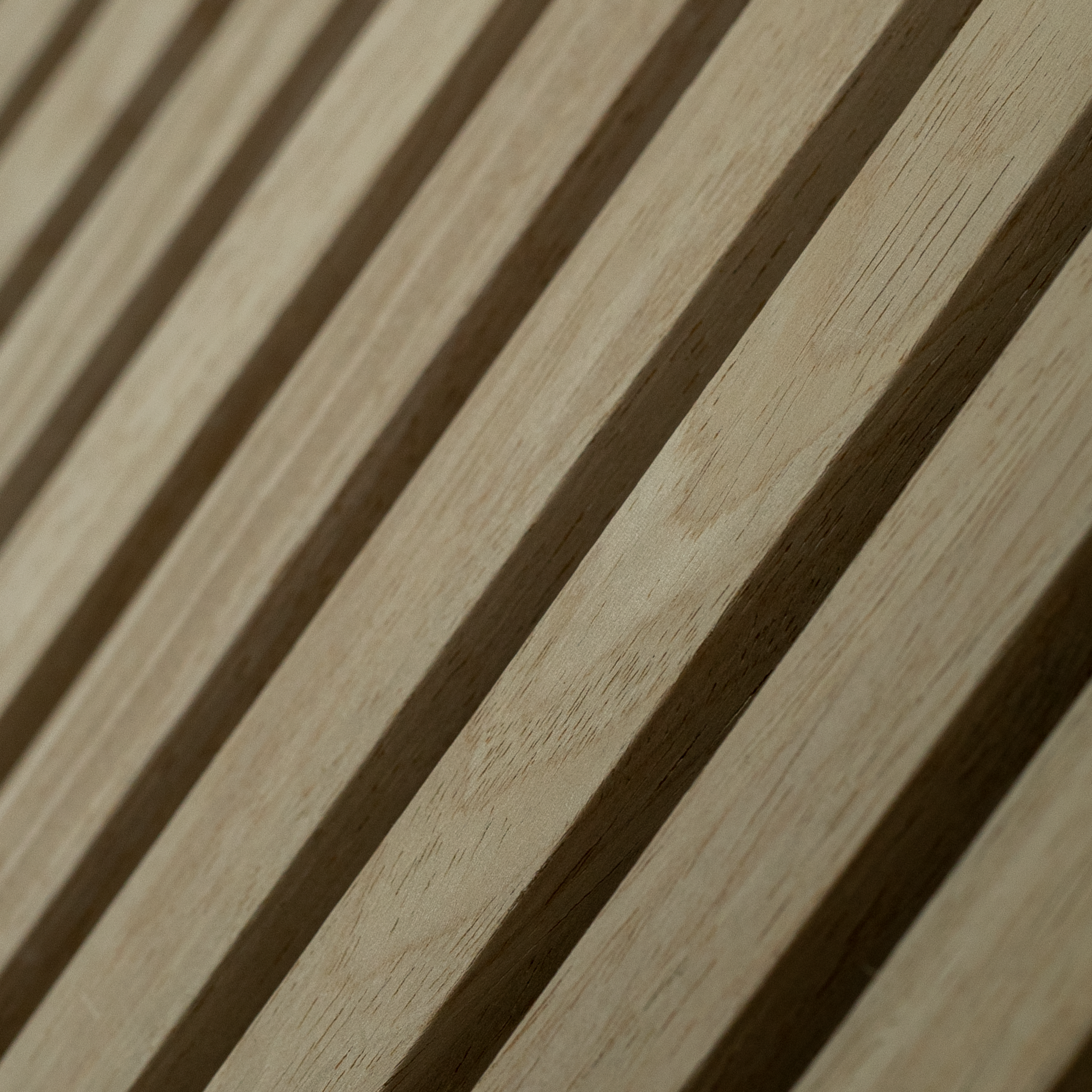 Akoestische wandpanelen Livilo Akupanel Eiken Naturel 270x60 cm Lattenwand