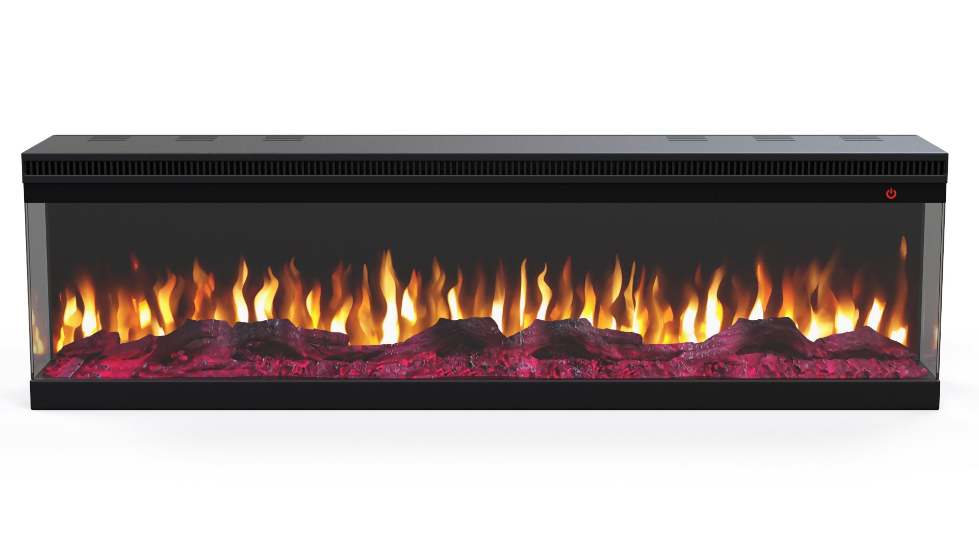 Elektrische sfeerhaard 3-zijdig NERO 72″ inch – 182 cm yellow