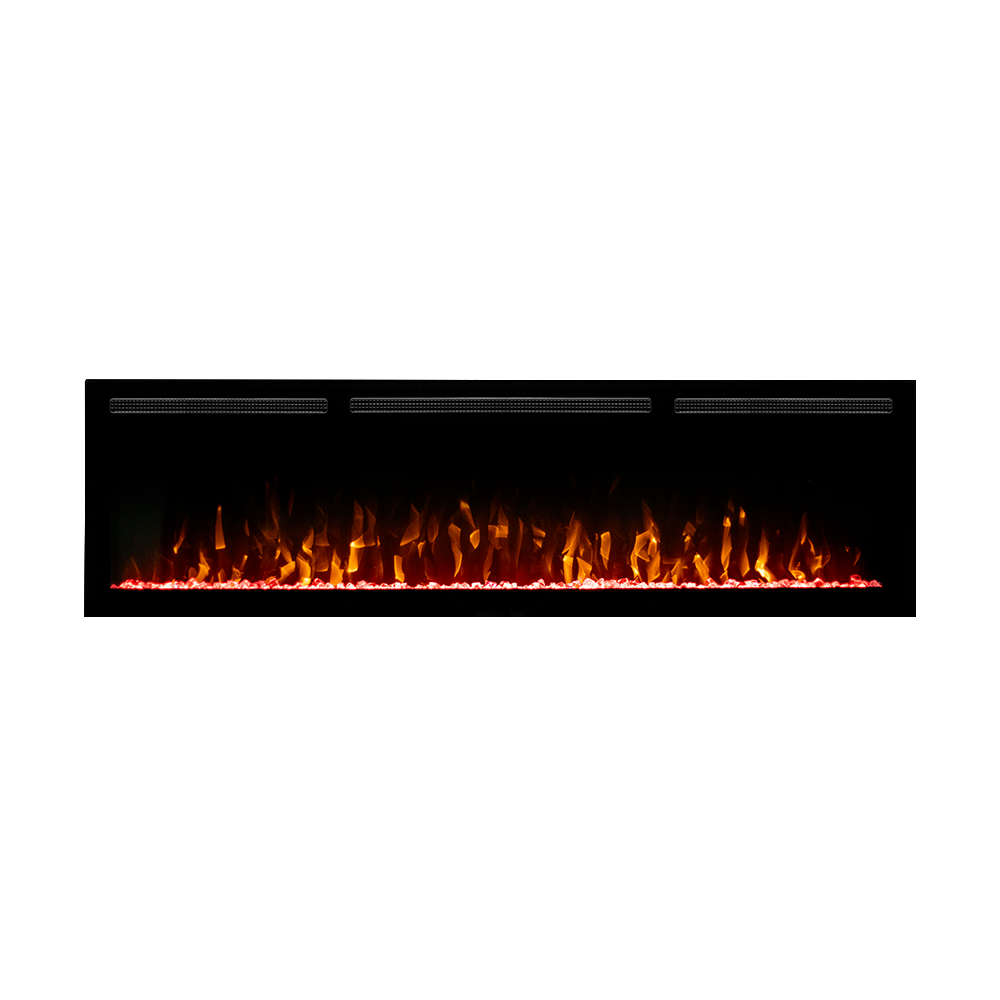 Elektrische sfeerhaard FLAME PRO 50″ inch – 128 cm red glass
