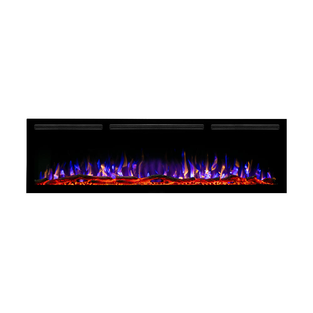 Elektrische sfeerhaard cinewall FLAME PRO 72″ inch – 182 cm blue yellow