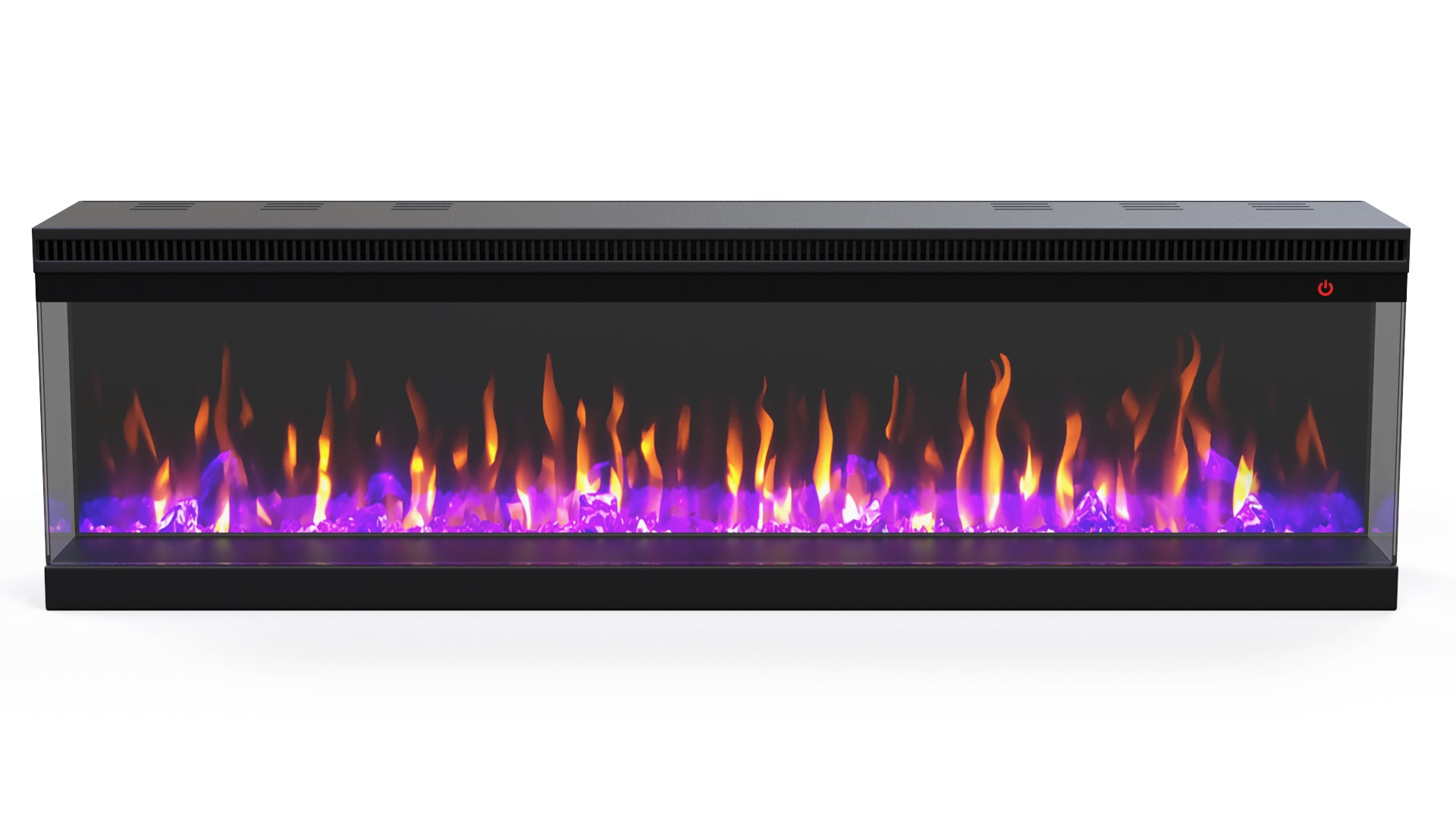 NERO 165 cm – 3-Zijdige Elektrische Sfeerhaard voor Cinewall crystel 