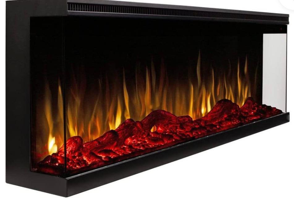 Elektrische sfeerhaard 3-zijdig NERO 36″ inch – 91cm