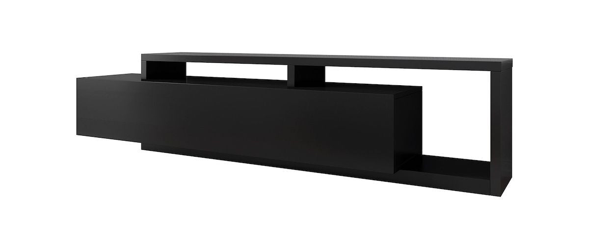 TV-Meubel LUXO - Mat Zwart - 219 cm