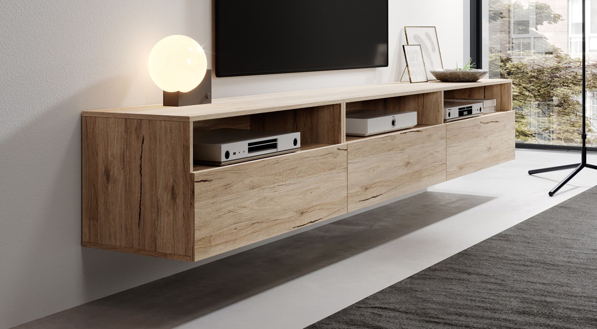 TV-Meubel SAXO - Eiken - 270 cm