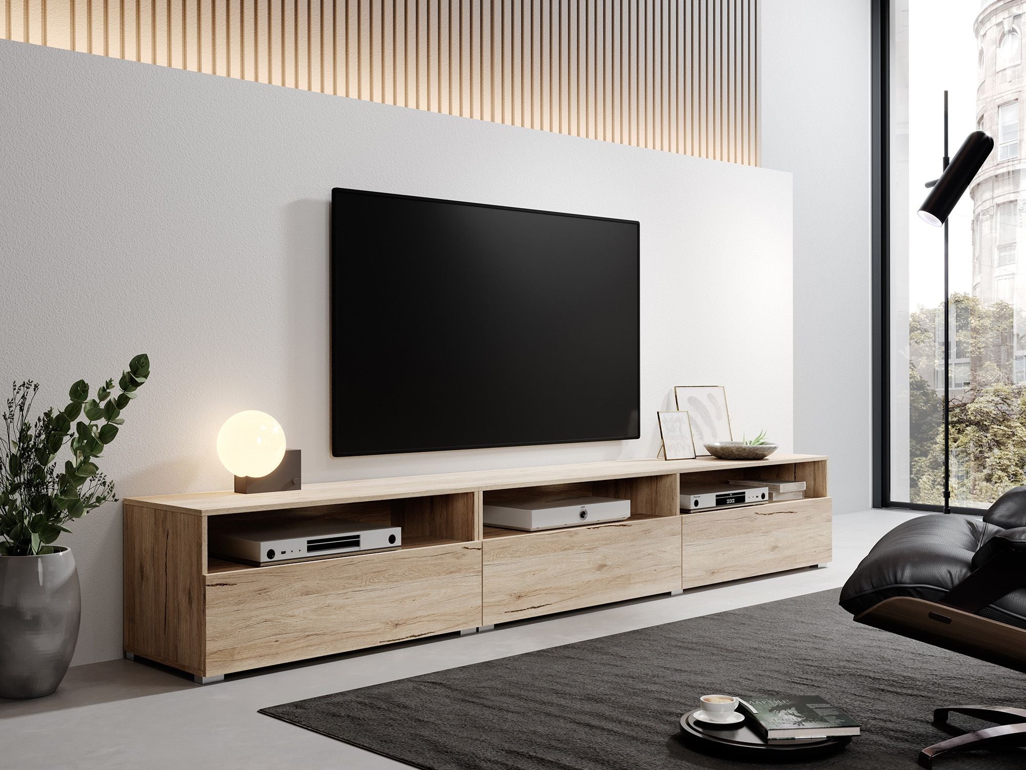 TV-Meubel SAXO - Eiken - 270 cm