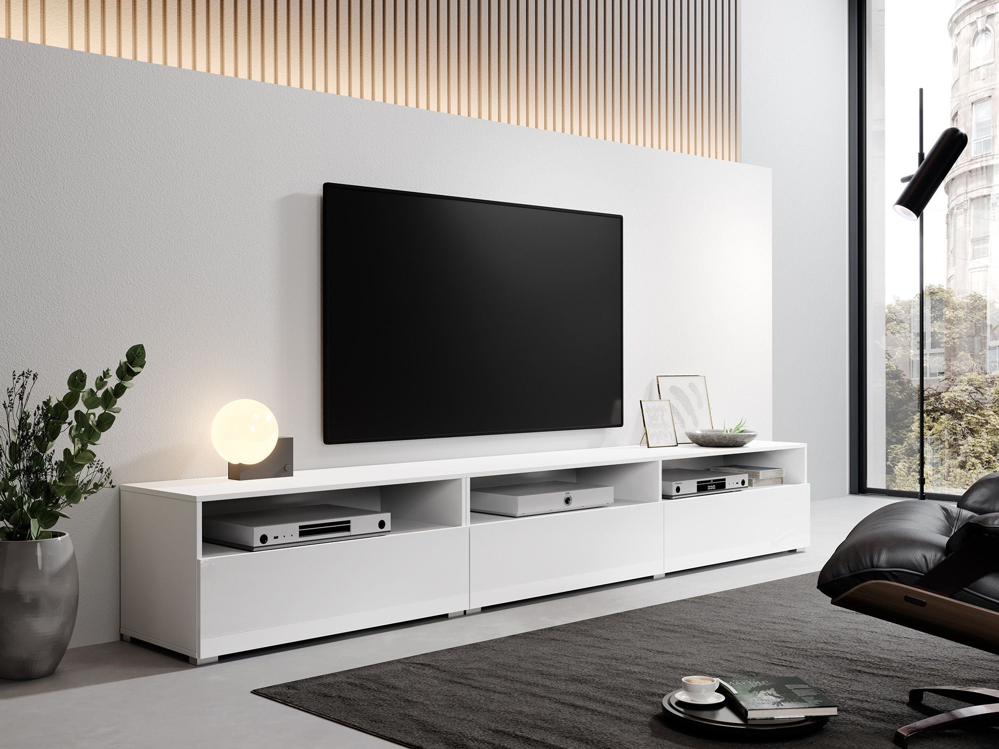 TV-Meubel SAXO - Wit - 270 cm