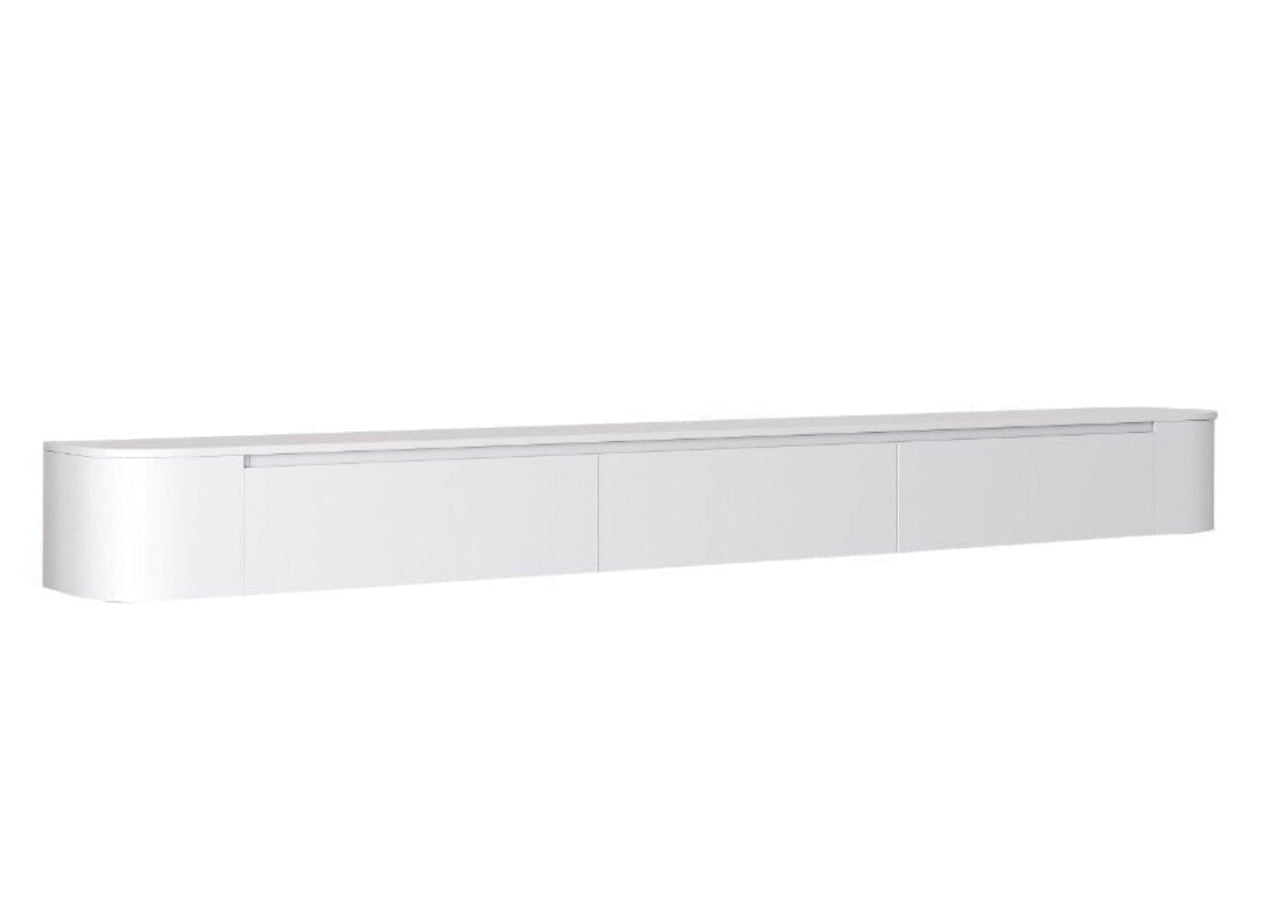 Japandi Tv Meubel Zwevend | Wit